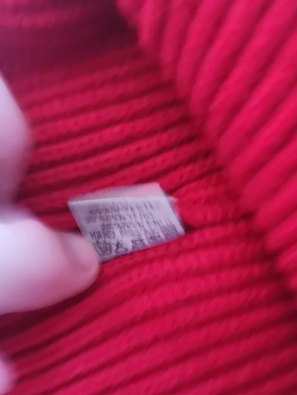C.C. Exclusives Women's Red Ribbed Beanie